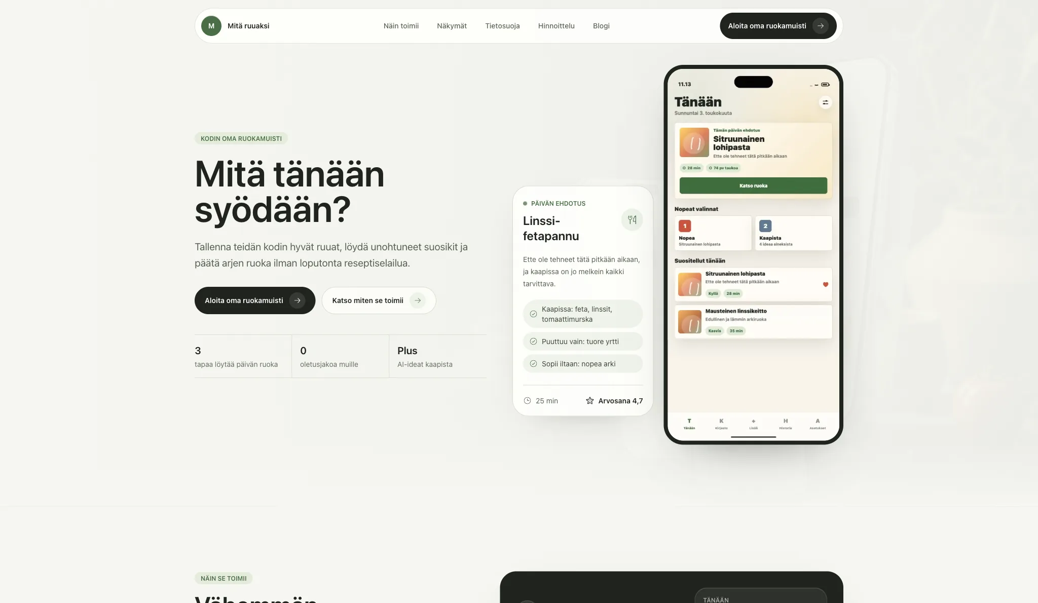 Mitä Ruuaksi
